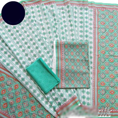 Picture of Exclusive  Screenprinted Joypuri Patel Cotton Unstitched Three Piece 