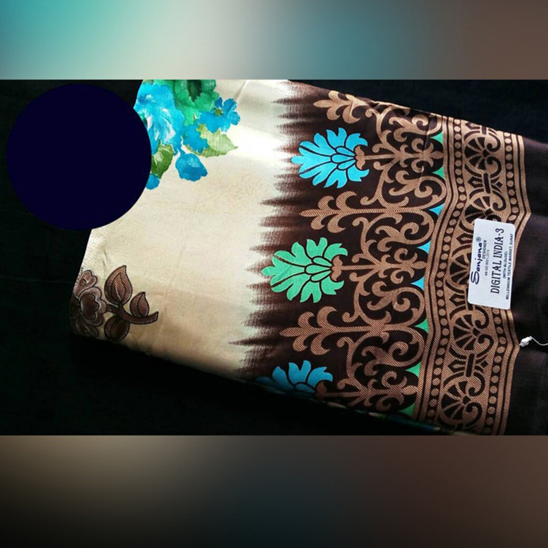 Picture of Indian Sanjana Branded Soft  Shamu Silk Saree With Blouse Piece 