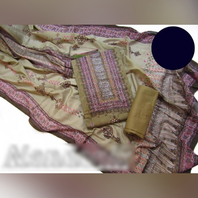 Picture of Exclusive Boutique Swarovski Unstitch Three Piece With Extra Sleeves 