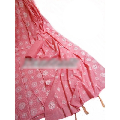 Picture of Exclusive Block Printed Linen Unstichted Three Piece 