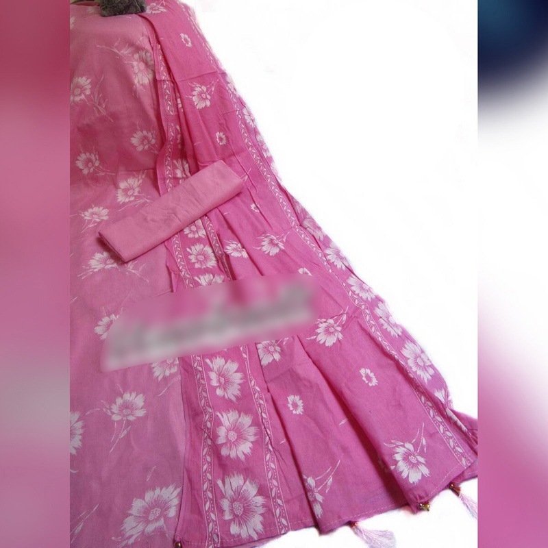 Picture of Exclusive Block Printed Linen Unstichted Three Piece 