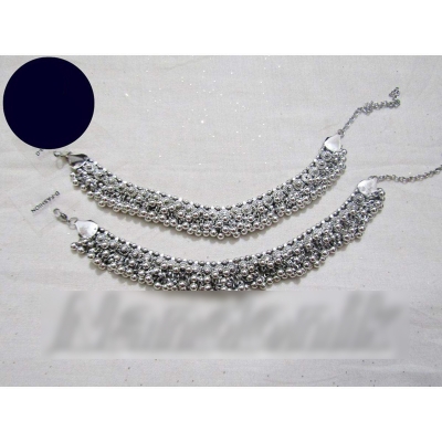 Picture of Beautiful 1 Pair of Oxidized Ethnic Anklet Nupur For Women and Girls 