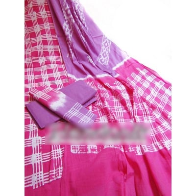 Picture of Cotton Moom Batik Unstitch Three Piece With Extra Sleeves 