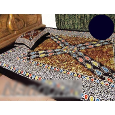Picture of Cotton Double Size Bed Sheet Set With Two Pillow Covers 