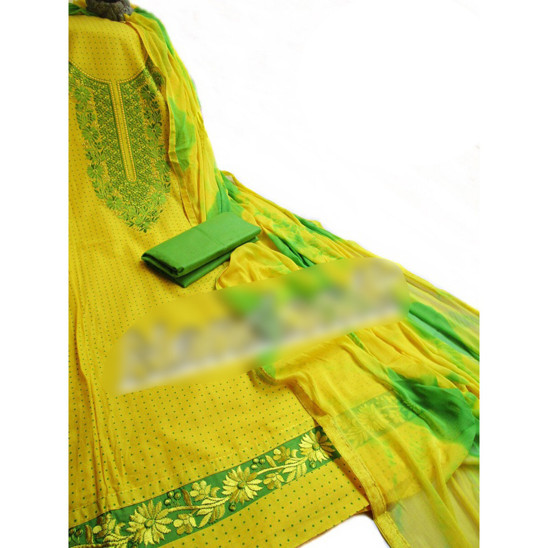 Picture of Indian Innaya Branded Unstitch Three Piece with Chiffon Dupatta 