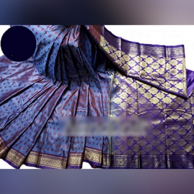 Picture of Deshi Soft Buta Katan Saree With Extra Blouse Piece 