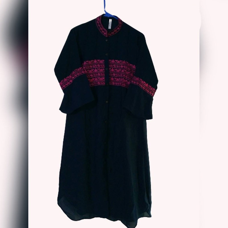 Picture of One piece Double jorjet Fashionable  Kurti for women 
