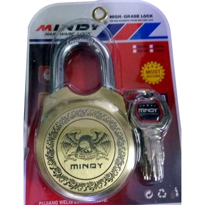 Picture of Mindy Lock with keys Zinc Alloy High Security Padlock - Bronze