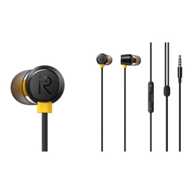 Picture of Realme Buds 2 Earphone 3.5mm Earbuds In-Ear Wired Magnetic Earphone Music Headse - Black