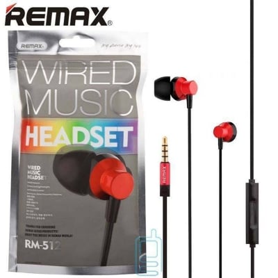 Picture of REMAX RM 512 High Performance Wired In Ear Earphone Stereo with Mic, 3.5mm Jack
