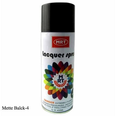Picture of MRT Lacquer Spray Paint Mette Black - Black0.4L