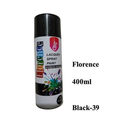 Picture of Florence Lacquer Spray Paint Black - Black0.4L