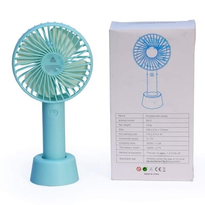 Picture of Mini Rechargeable USB Hand Fan - Blue