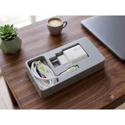 Picture of Unique 20W Type C Super Fast Charger - White