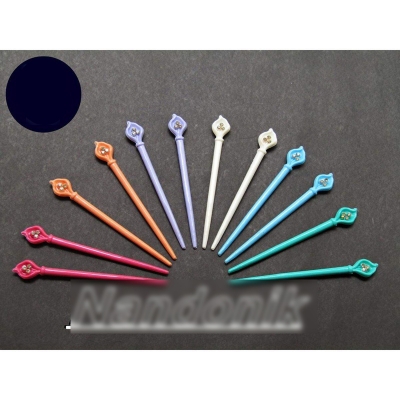 Picture of 12 Pcs of Colourful Plastic Khopar Kata Hair Pin Hair Accessories Bun Sticks For Women 