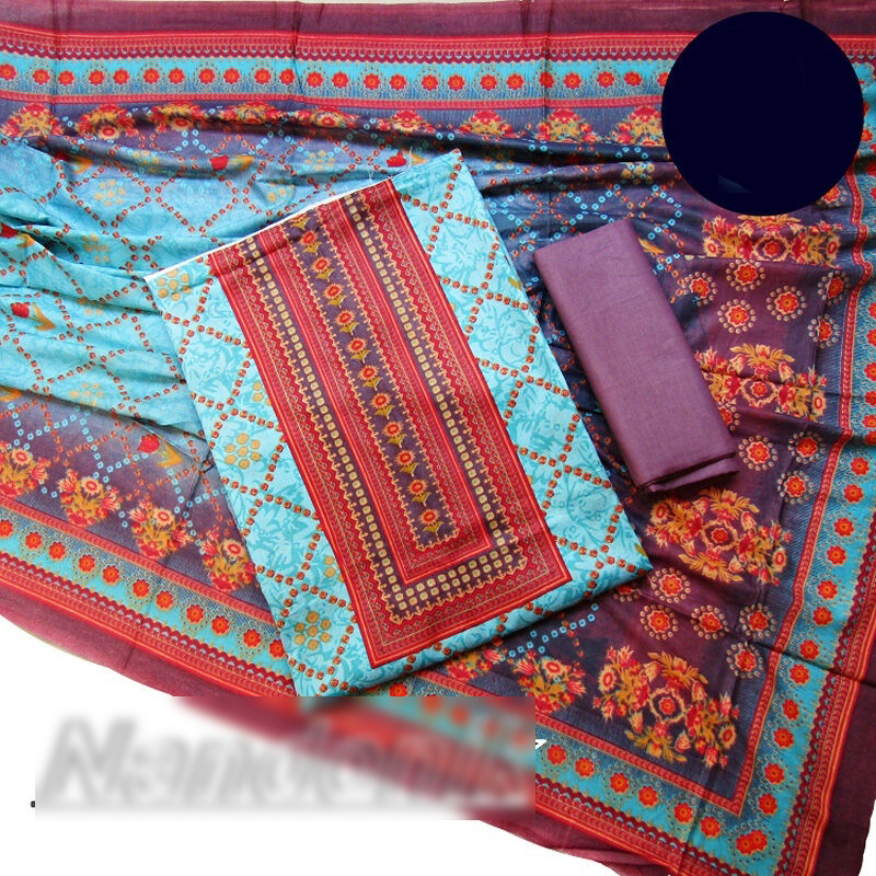 Picture of Exclusive Lawn unstitch three piece (with extra sleeve) 
