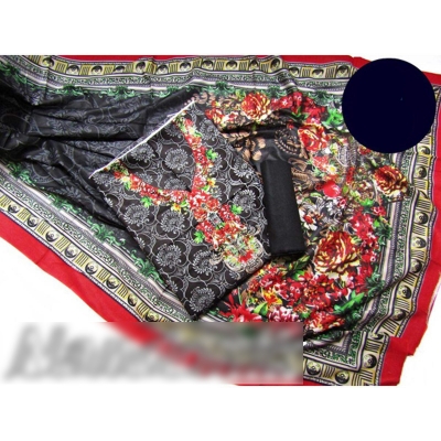Picture of BD Lawn unstitch three piece (with extra sleeve) 