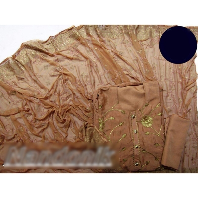 Picture of Indian Gorgeous Lukhnow Unstitched Three piece (with extra sleeve and inner) 