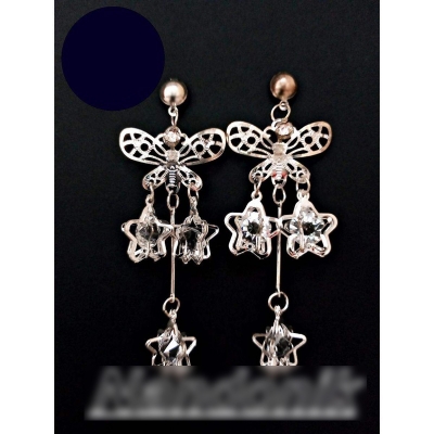 Picture of Butterfly Drop Fashion Earring For Women 