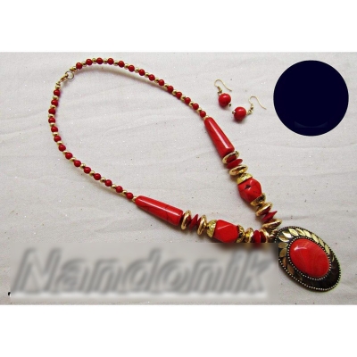 Picture of Fashionable Trendy  Beads Jewelry  Set For Women 