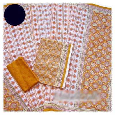Picture of Exclusive Screenprinted Joypuri Patel Cotton Unstitched Three Piece 