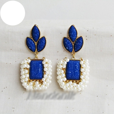 Picture of Elegant Gajra Uncut Stone Earrings for Women 