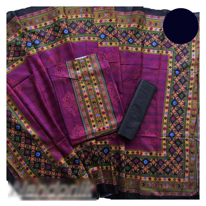 Picture of Exclusive catalouge  unstitch three piece (with extra sleeve) 