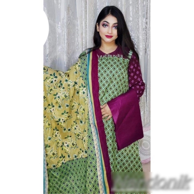 Picture of Joypuri Komol Cotton Unstitch Three Piece 