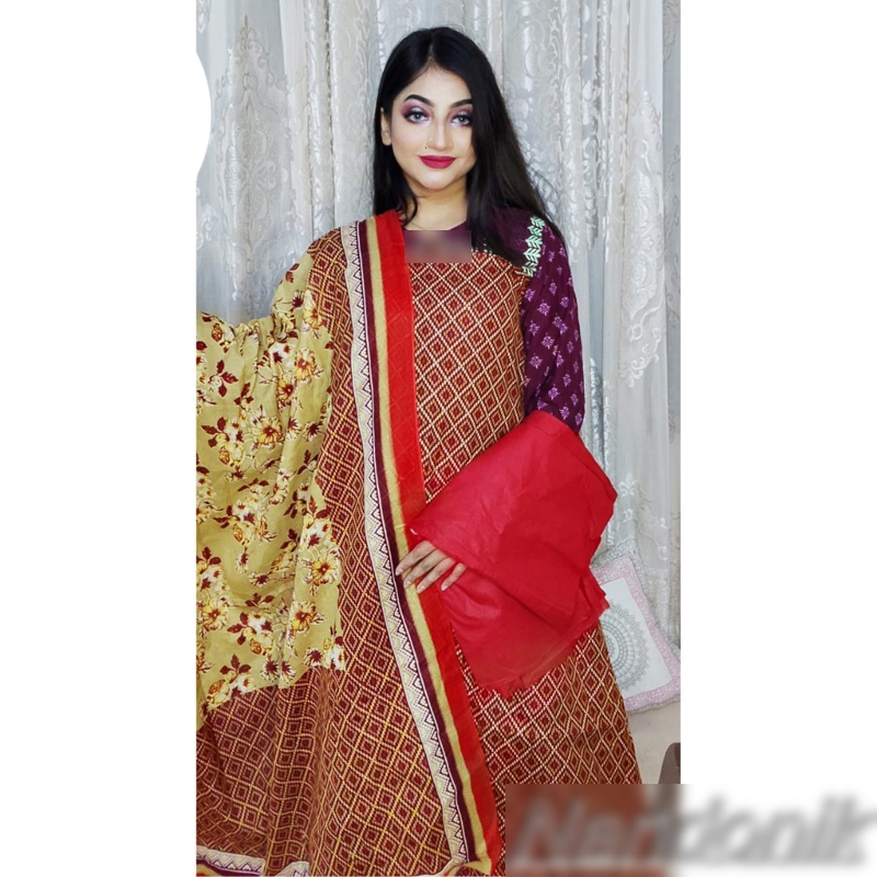 Picture of Joypuri Komol Cotton Unstitch Three Piece 