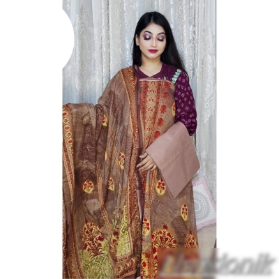 Picture of Joypuri Komol Cotton Unstitch Three Piece 