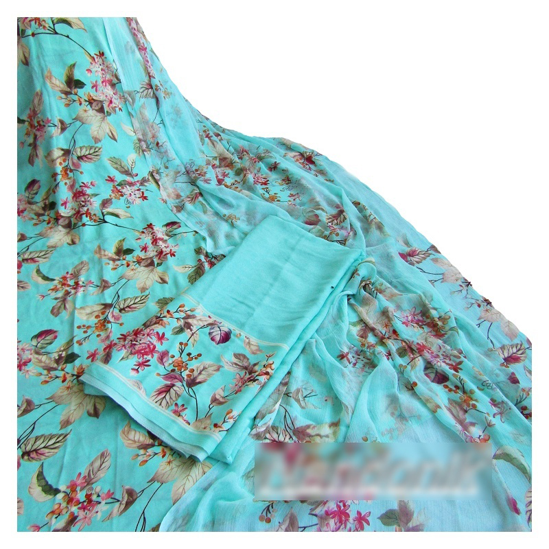 Picture of Indian Rishika Silk unstitched three piece 