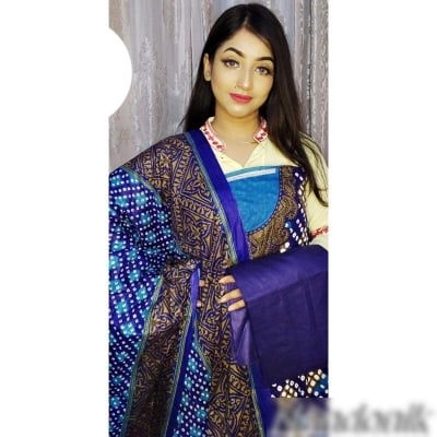 Picture of BD Lawn unstitch three piece (with extra sleeve) 