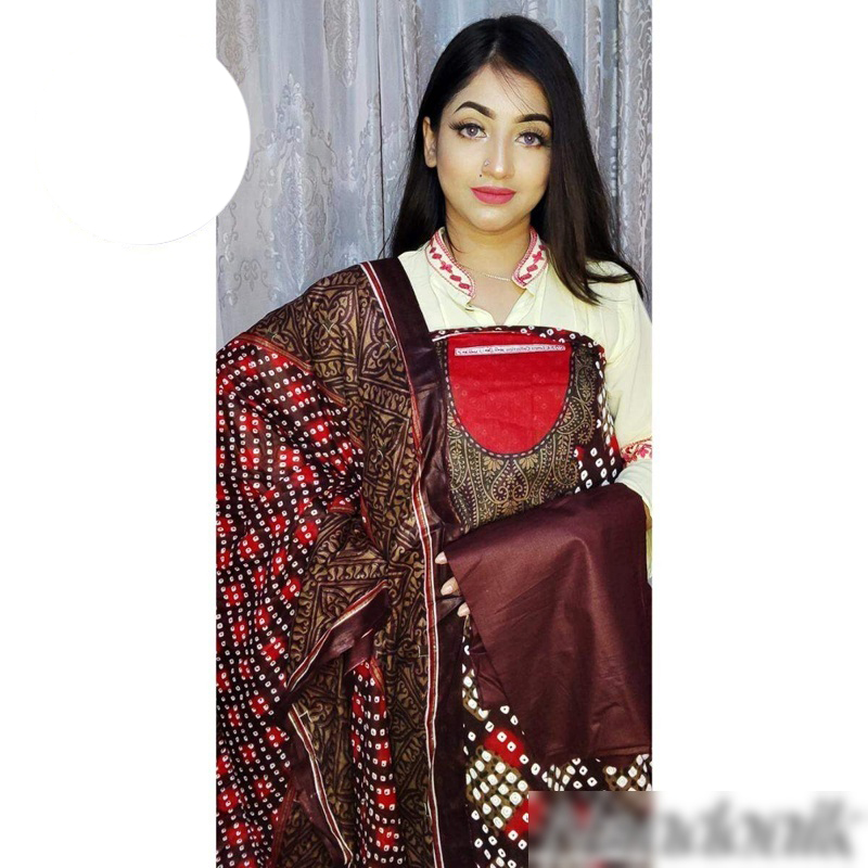 Picture of BD Lawn unstitch three piece (with extra sleeve) 