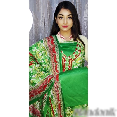 Picture of BD Lawn unstitch three piece (with extra sleeve) 