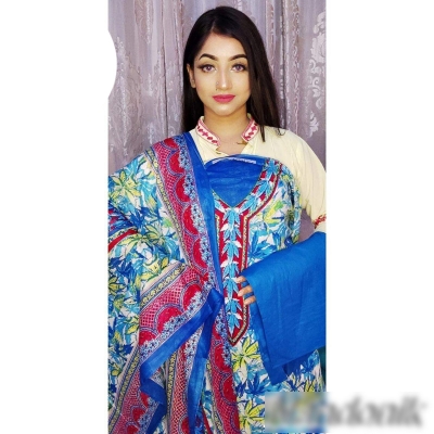 Picture of BD Lawn unstitch three piece (with extra sleeve) 
