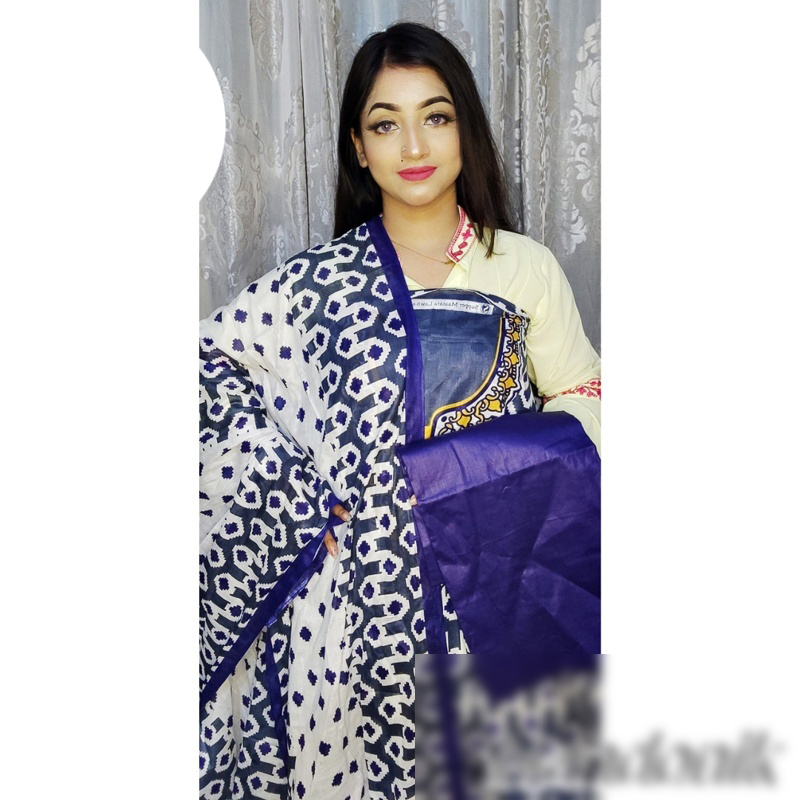 Picture of BD Lawn unstitch three piece (with extra sleeve) 