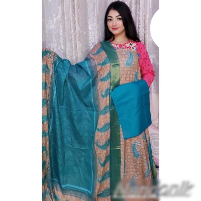 Picture of Exclusive  Joypuri Cotton Unstitched Three Piece 