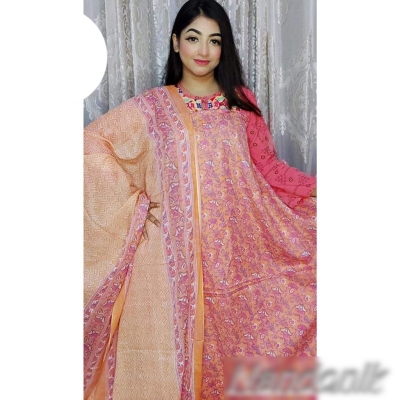 Picture of Exclusive Printed Joypuri Patel Cotton Unstitched Three Piece 