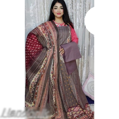 Picture of Exclusive  Joypuri Komol Cotton Unstitched Three Piece 