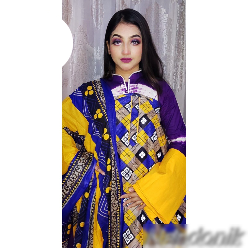 Picture of Exclusive catalouge  unstitch three piece (with extra sleeve) 