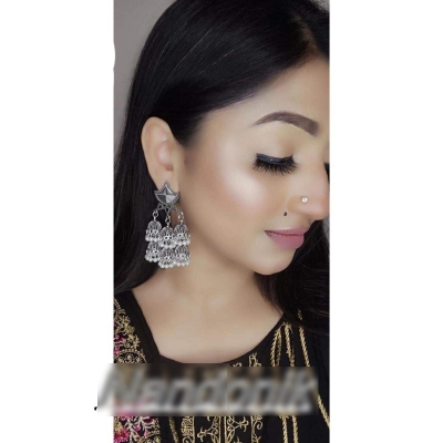 Picture of Elegant Antique Jhumka Earrings for Women 