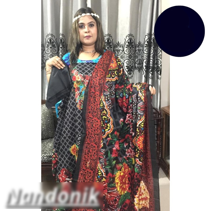 Picture of BD Lawn unstitch three piece (with extra sleeve) 