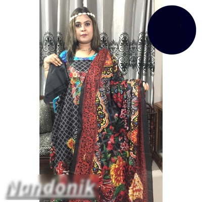 Picture of BD Lawn unstitch three piece (with extra sleeve) 