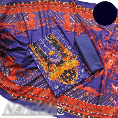 Picture of Exclusive catalouge  unstitch three piece (with extra sleeve) 