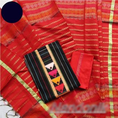 Picture of Exclusive Unstitch Tangail Taant Three Piece (with Extra Sleeve) 