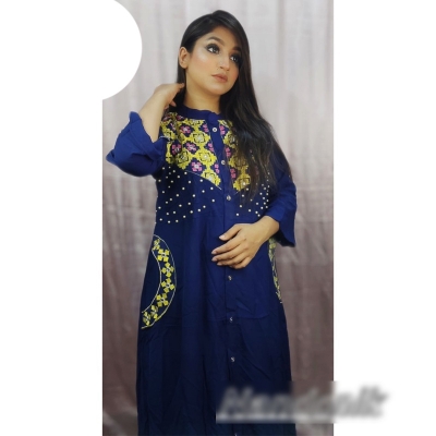 Picture of One piece China Linen Fashion Kurti for women 