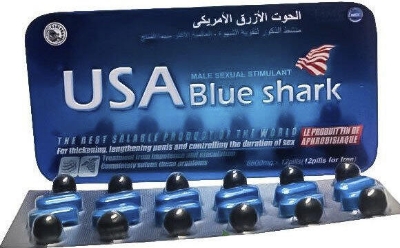 Picture of Usa Blue Shark Tablets for  male