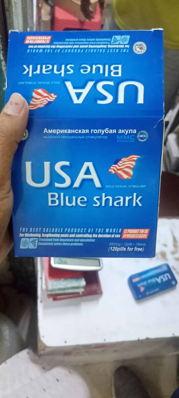 Picture of Usa Blue Shark Tablets for  male