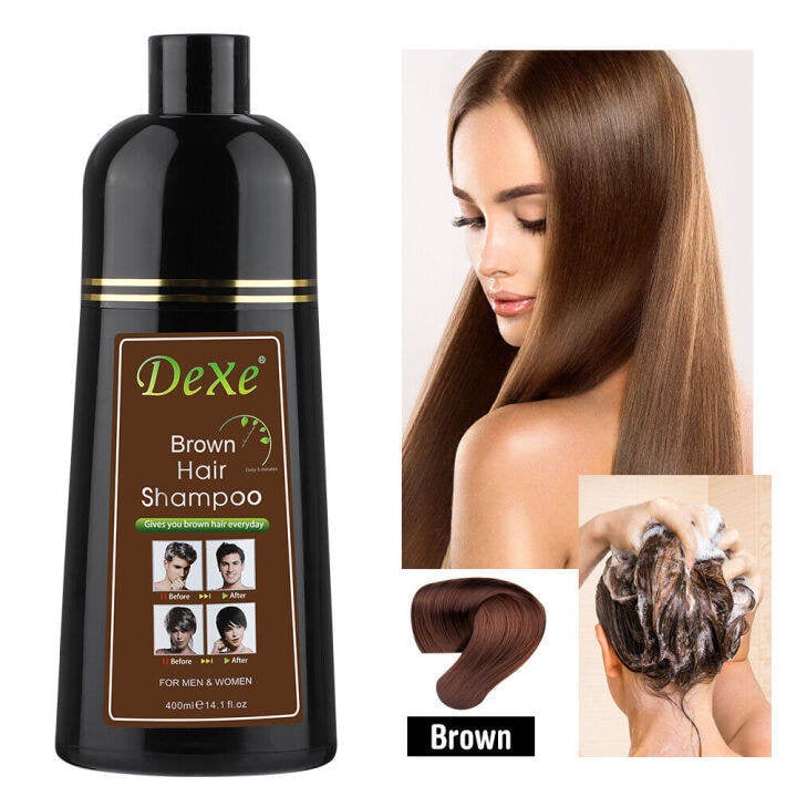 Picture of Dexe Brown Hair Shampoo For Man & Women 400ml