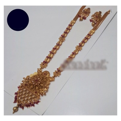 Picture of Elegant & Trendy South Indian Jewellery Set of Necklace and Earring for Women Sita and Earring Set Multicolor